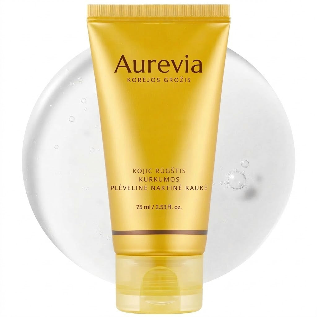 Aurevia - Naktinė Veido Kaukė su Kojic Rūgštimi ir Ciberžole