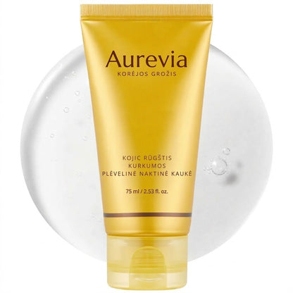 Aurevia - Naktinė Veido Kaukė su Kojic Rūgštimi ir Ciberžole