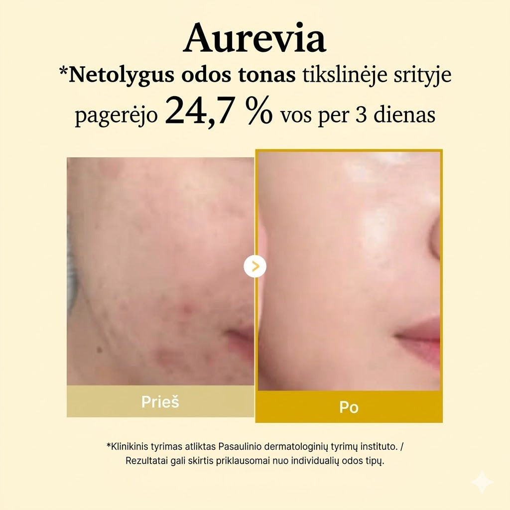 Aurevia - Naktinė Veido Kaukė su Kojic Rūgštimi ir Ciberžole